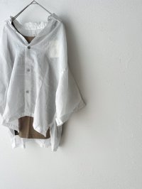 *sale50%off* prit 160/1 ラミー 7分ビッグスリーブレギュラーカラーシャツ