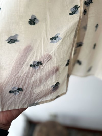 画像14: nouvelles du paradis カットジャガード スタンドカラーブラウス