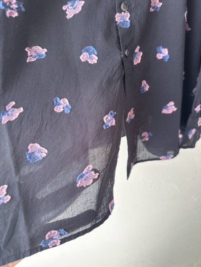 画像15: nouvelles du paradis カットジャガード スタンドカラーブラウス