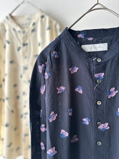 画像11: nouvelles du paradis カットジャガード スタンドカラーブラウス