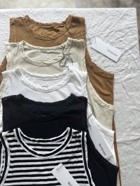 Veritecoeu 強撚天竺タンクトップ 【クリックポスト（185円）発送可能】