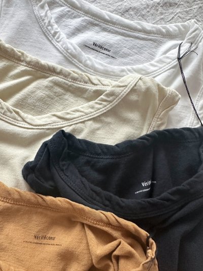 画像6: 【再入荷】Veritecoeu 強撚天竺タンクトップ 【クリックポスト（185円）発送可能】