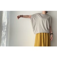 harmonie -Organic Cotton- 天竺 切り替え ビッグ プルオーバー【クリックポスト発送可】