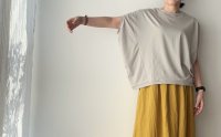 harmonie -Organic Cotton- 天竺 切り替え ビッグ プルオーバー【クリックポスト発送可】