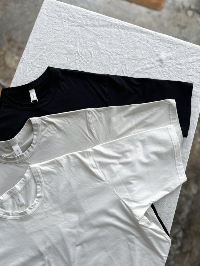 画像1: prit 70/2コンパクト天竺 クルーネックTシャツ