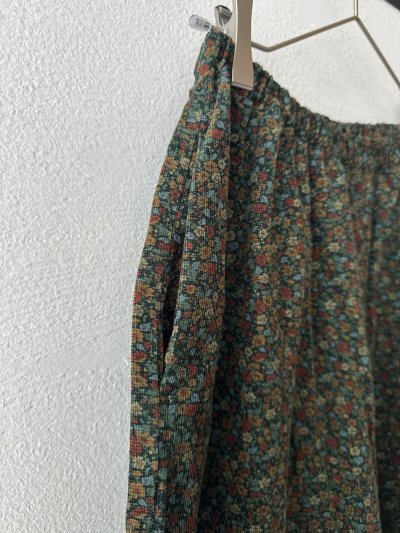 画像9: *sale30%off* prit 40/1 キャラメルコール小花プリント ワイドパンツ