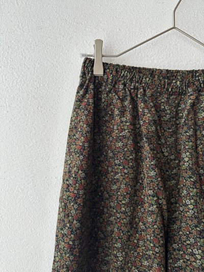 画像12: *sale30%off* prit 40/1 キャラメルコール小花プリント ワイドパンツ