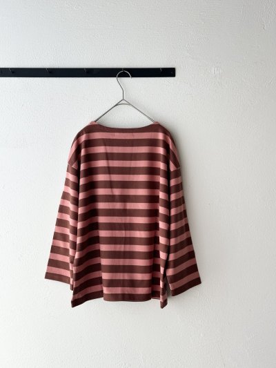 画像10: nouvelles du paradis ヴァン天竺ボーダー　8分袖プルオーバー