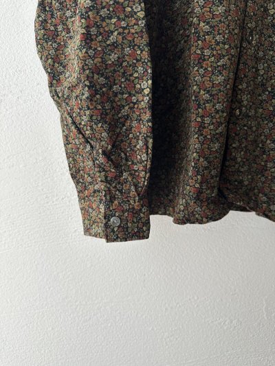画像6: *sale30%off* prit 40/1キャラメルコール小花プリント スタンドカラーシャツ