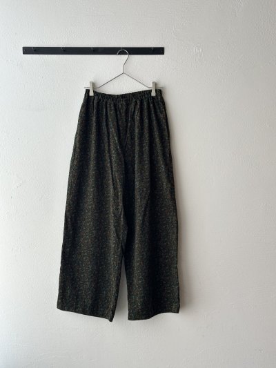 画像6: *sale30%off* prit 40/1 キャラメルコール小花プリント ワイドパンツ