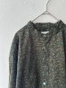 画像1: prit 40/1キャラメルコール小花プリント スタンドカラーシャツ (1)