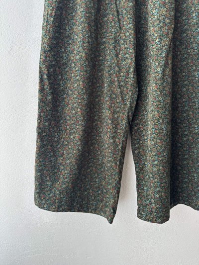 画像10: *sale30%off* prit 40/1 キャラメルコール小花プリント ワイドパンツ