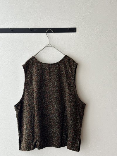 画像14: *sale30%off* prit 40/1キャラメルコール小花プリント 2wayベスト