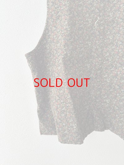 画像13: prit 40/1キャラメルコール小花プリント 2wayベスト 【クリックポスト（185円）発送可能】