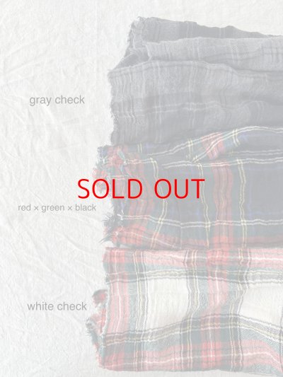 画像4: Véritécoeur Checked Gauze Stole