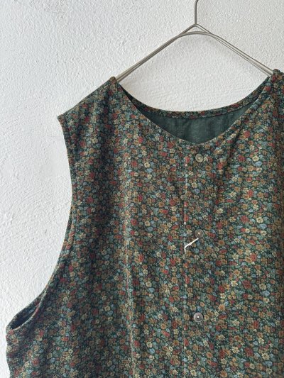 画像15: *sale30%off* prit 40/1キャラメルコール小花プリント 2wayベスト