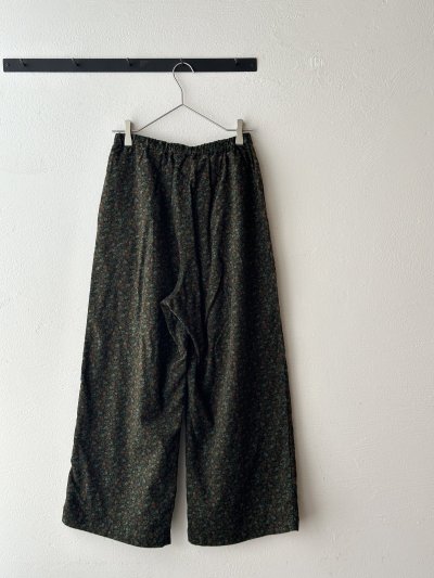 画像11: *sale30%off* prit 40/1 キャラメルコール小花プリント ワイドパンツ