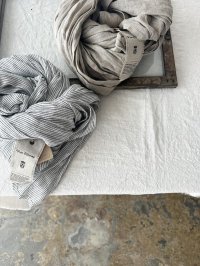 Vlas Blomme Linen Voile ワイドストール