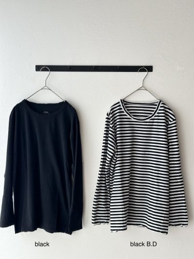 画像3: Veritecoeu 強撚天竺クルーネックロングスリーブ 【クリックポスト（185円）発送可能】