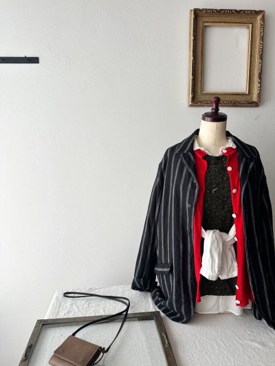 画像9: *sale30%off* prit 40/1キャラメルコール小花プリント 2wayベスト