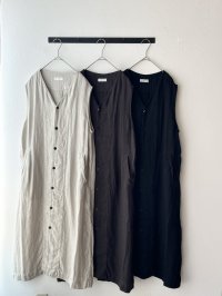 prit フレンチリネン ドビークロス ロングジレ