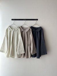 prit 60/1アンカットコール近江晒加工 2wayギャザースモック