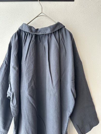 画像13: prit 60/1アンカットコール近江晒加工 2wayギャザースモック