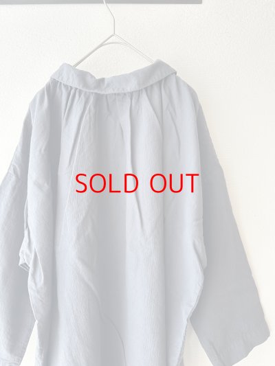 画像13: prit 60/1アンカットコール近江晒加工 2wayギャザースモック