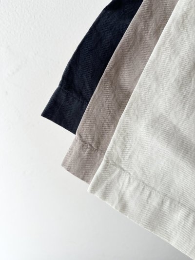 画像14: prit 60/1アンカットコール近江晒加工 2wayギャザースモック