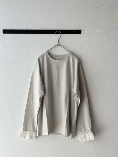 画像3: nouvelles du paradis トロワ天竺　袖口フリル無地【クリックポスト（185円）発送可能】