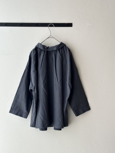 画像12: prit 60/1アンカットコール近江晒加工 2wayギャザースモック