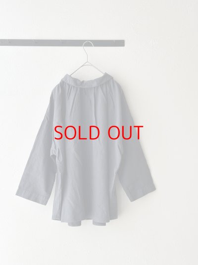 画像12: prit 60/1アンカットコール近江晒加工 2wayギャザースモック