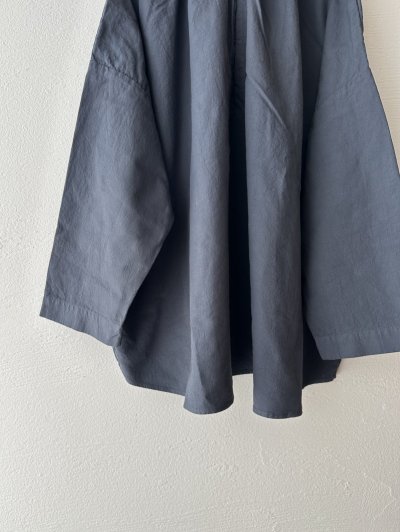 画像8: prit 60/1アンカットコール近江晒加工 2wayギャザースモック