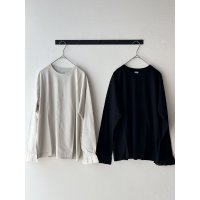 nouvelles du paradis トロワ天竺　袖口フリル無地【クリックポスト（185円）発送可能】