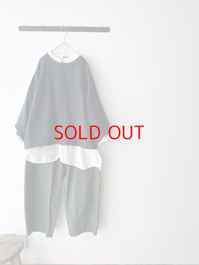 画像3: prit バックサテン 裾ダーツベイカーパンツ 