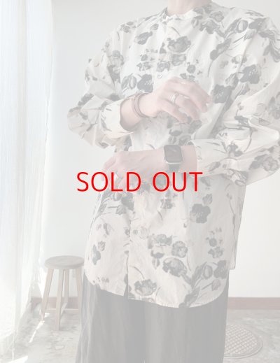 画像11: prit タイプライターフラワープリント ２wayシャツ
