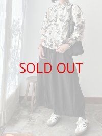 prit タイプライターフラワープリント オーバーサイズシャツ