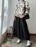 画像1: prit タイプライターフラワープリント オーバーサイズシャツ (1)