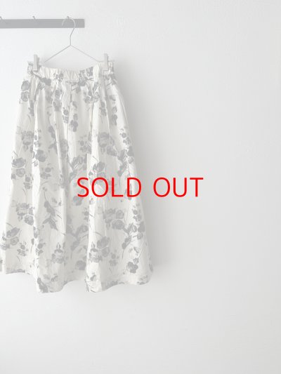 画像5: prit タイプライターフラワープリント タックスカート