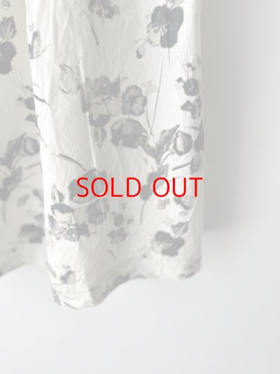 画像7: prit タイプライターフラワープリント タックスカート