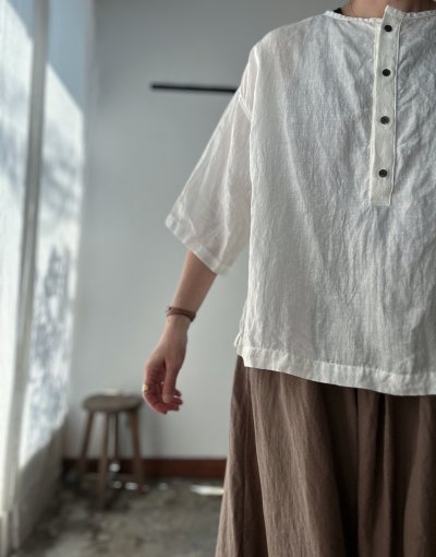 画像10: Luminaes 手染めリネン 2way henryPO