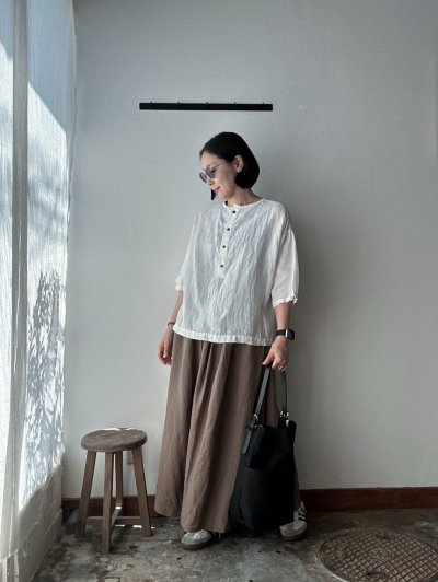 画像9: Luminaes 手染めリネン 2way henryPO