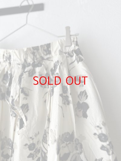 画像6: prit タイプライターフラワープリント タックスカート