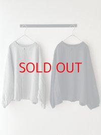 prit 2/48ウール綾織 ノーカラーブラウス