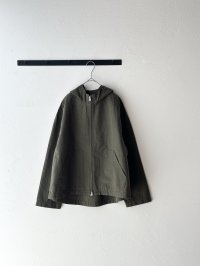 NATURAL LAUNDRY コットンリネンポプリン ジップアップブルゾン