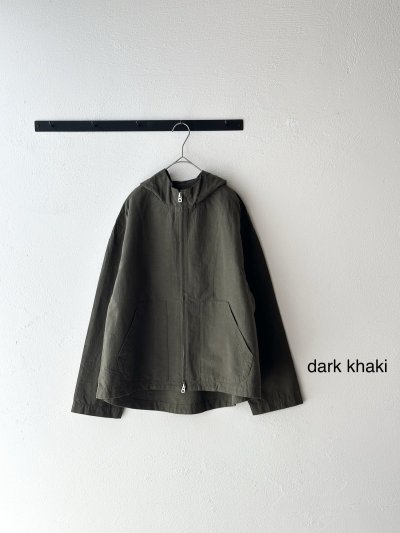 画像2: NATURAL LAUNDRY コットンリネンポプリン ジップアップブルゾン
