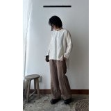 Luminaes コルトレイクリネン ブーツカットPT 