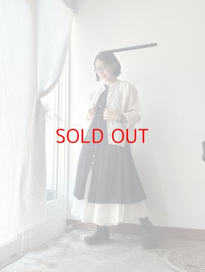 画像2: Veritecoeur スリーブレスギャザーブラウス  ( long )