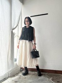 【再入荷】Véritécoeur リネンリバーシブルスカート