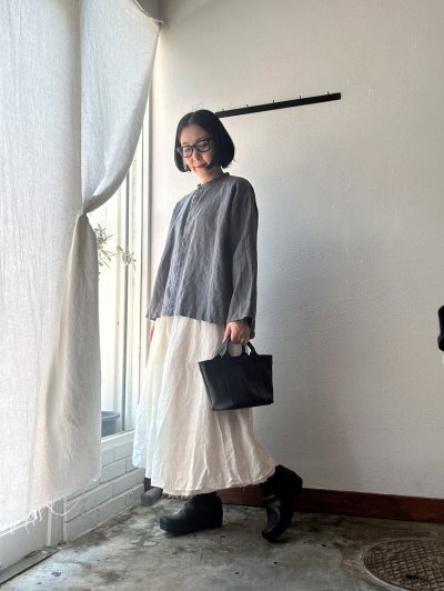 画像5: Luminaes 60コルトレイクリネン カバーシャツ